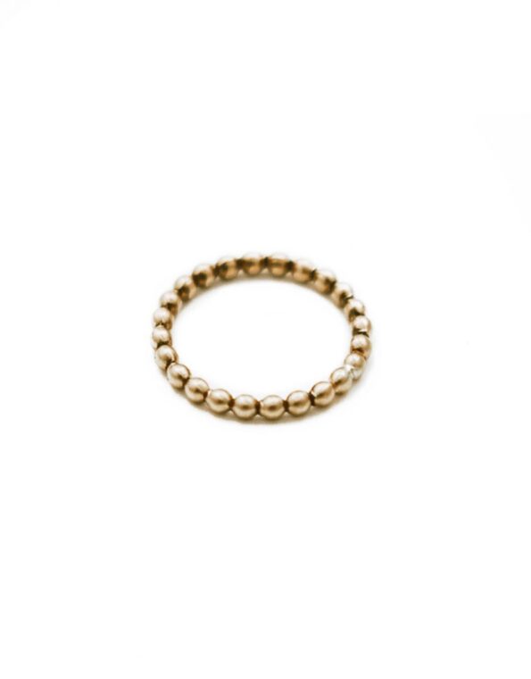 Golden Beaded Ring