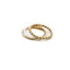 Stacking rings set of three rings: sterling silver beaded, sterling silver hammered and gold-filled hammered, handmade in your size.