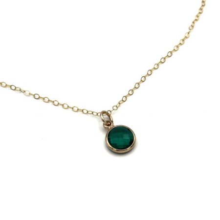 Golden Gemstone Necklace