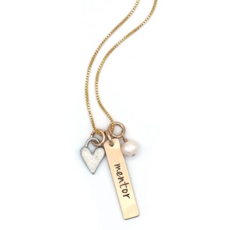 Golden Rectangle Names with Love Necklace