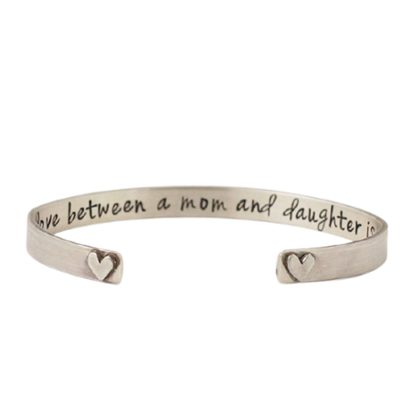 Hearts Aligned Sterling Message Cuff