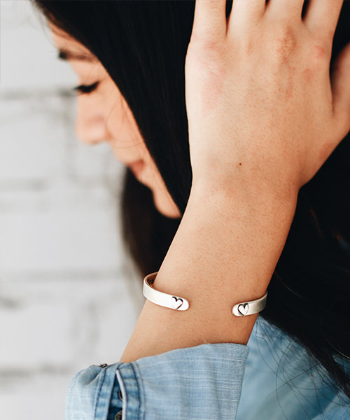 heart-sterling-silver-cuff-model-2