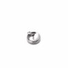 A dainty sterling silver circle charm with hand stamped initial. Perfect gift for your loved ones