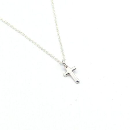 Simple Silver Cross Necklace
