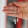 Personalized Sterling Silver Hearts Necklace representing your kids or grandkids