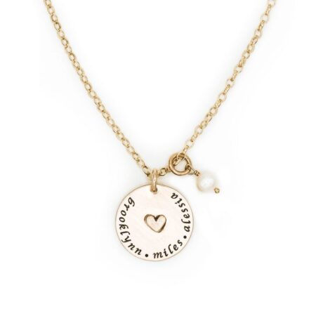 My Heart Is Full Golden Custom Necklace