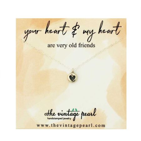 Old Friends Sterling Silver Heart Necklace