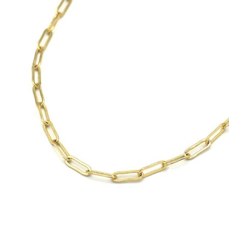 Gold Dainty Paper Clip Chain