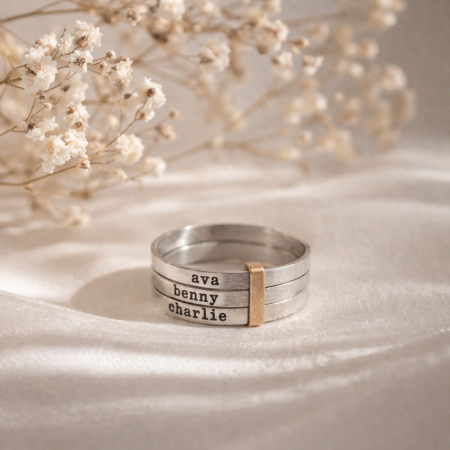 Personalized Golden Tie That Binds Ring