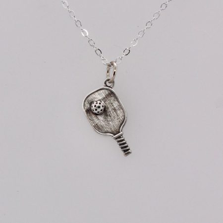 Sterling Pickleball Necklace
