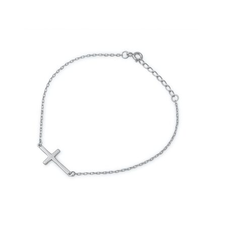 Silver Carried by the Cross Bracelet