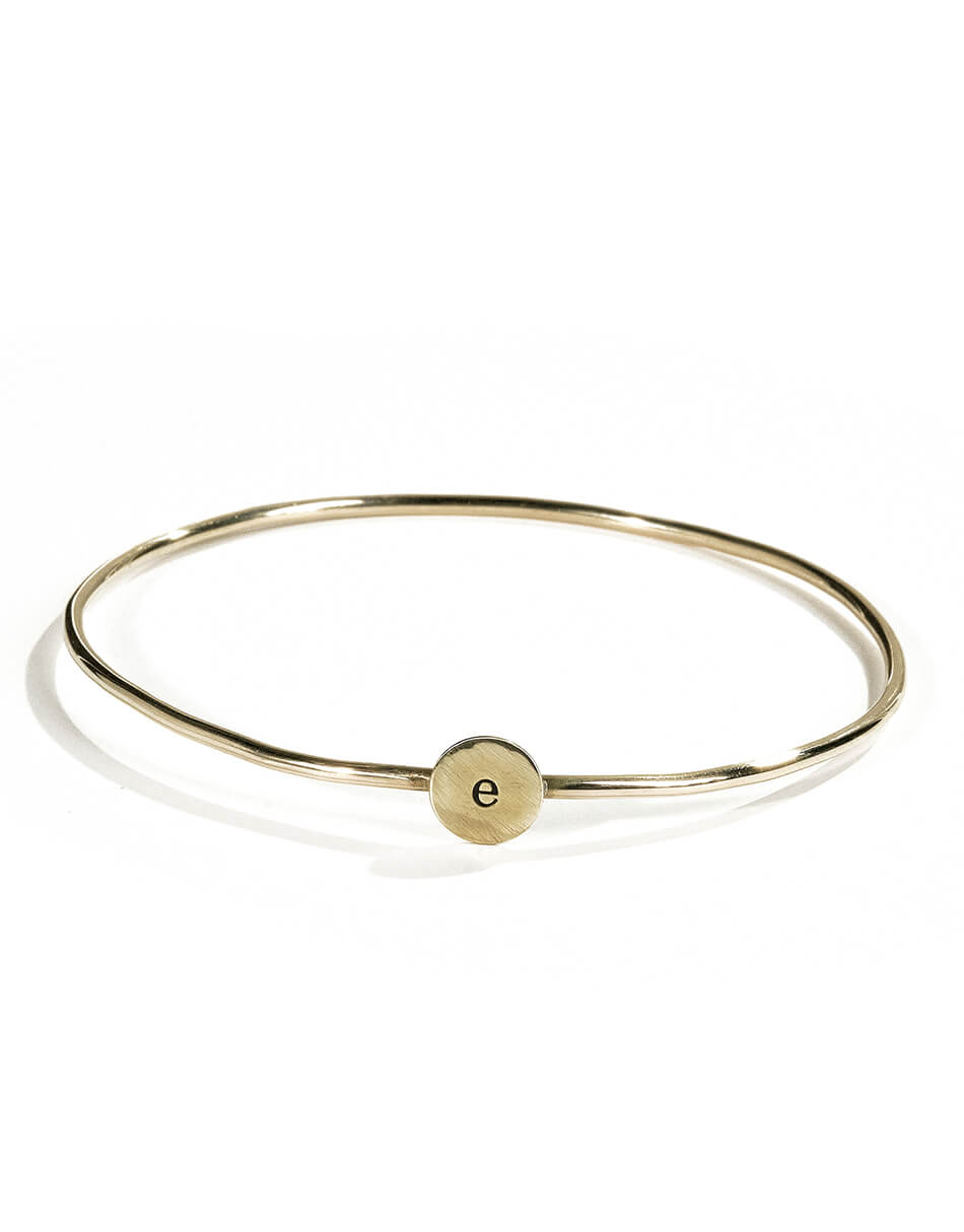 Simple Initial Bangle