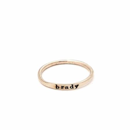 Skinny Sentiment Custom Ring