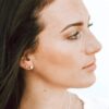 Get a classic everyday look with these sterling silver stud earrings. Perfect gift for girls of all ages
