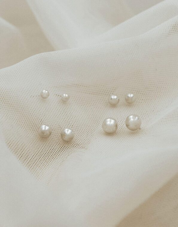 Sterling Ball Stud Earrings