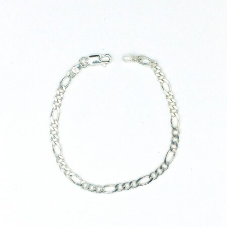 Silver Figaro Bracelet