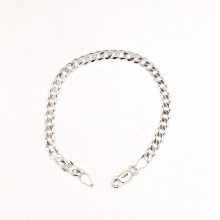 Sterling Cuban Curb Chain Bracelet