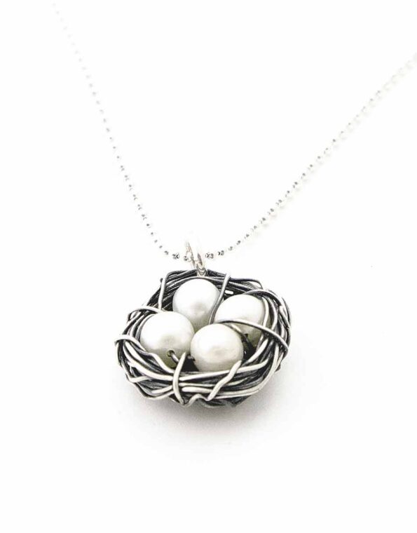 Sterling Silver Messy Nest Necklace