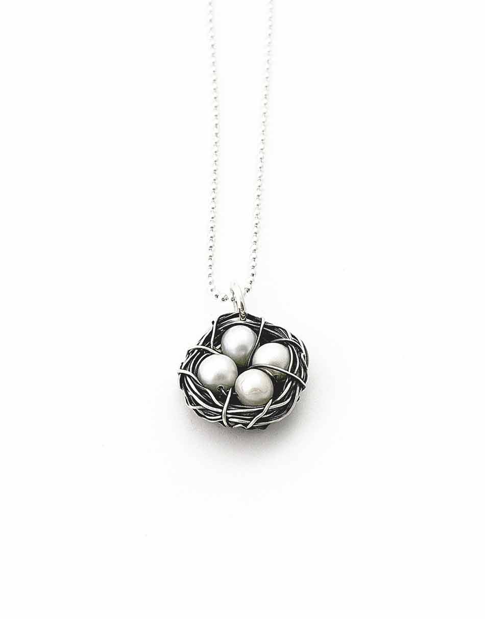 Sterling Silver Messy Nest Necklace
