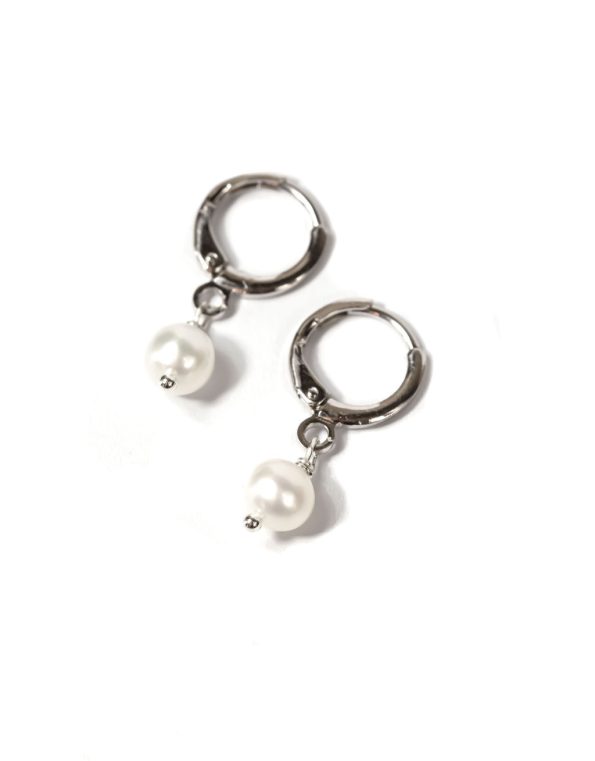 sterling_pearl_drop_huggie
