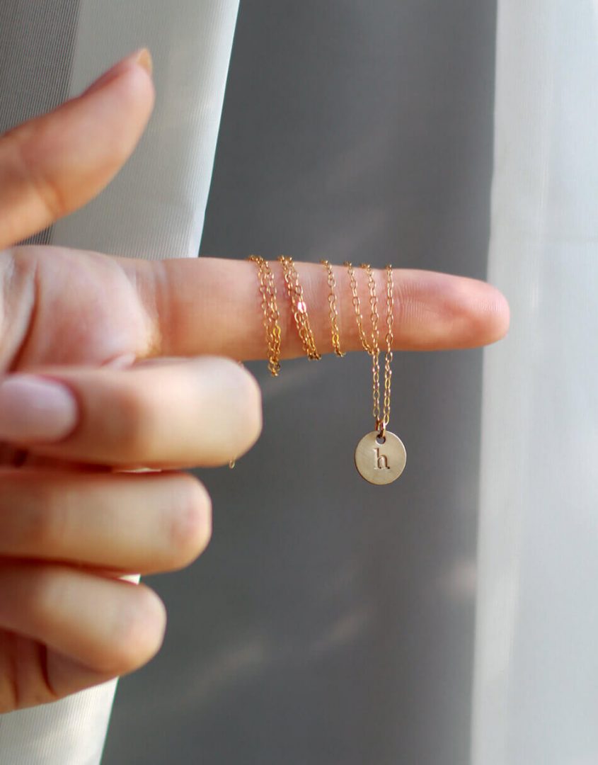 Personalized Initial Charm Necklace For Wife, Mom, Fiancee, Sister, Daughter