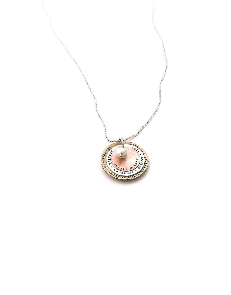Triple Metal Layers Necklace