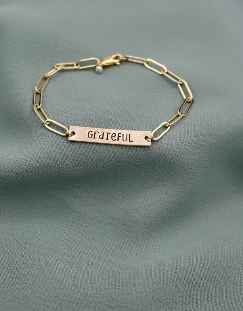 Handstamped-Golden-Paperclip-Name-Bracelet-word-of-the-year-jewelry-4